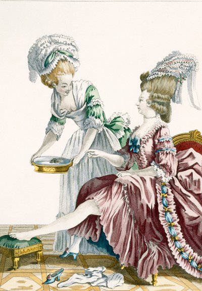 An Elegant Woman Washing Her Feet, Plate 32 from 